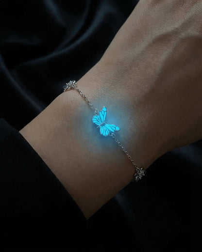 Luminous Dream Blue Butterfly Jewelry Set