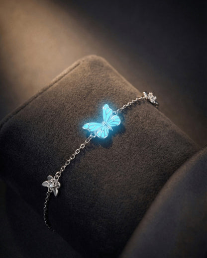 Luminous Dream Blue Butterfly Jewelry Set